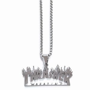 Thrashers magazine pendant necklace